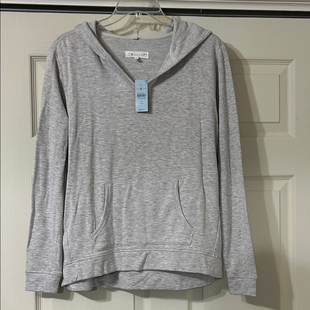 Lou & Grey for LOFT Women’s Pullover Hoodie NWT - Picture 2 of 6